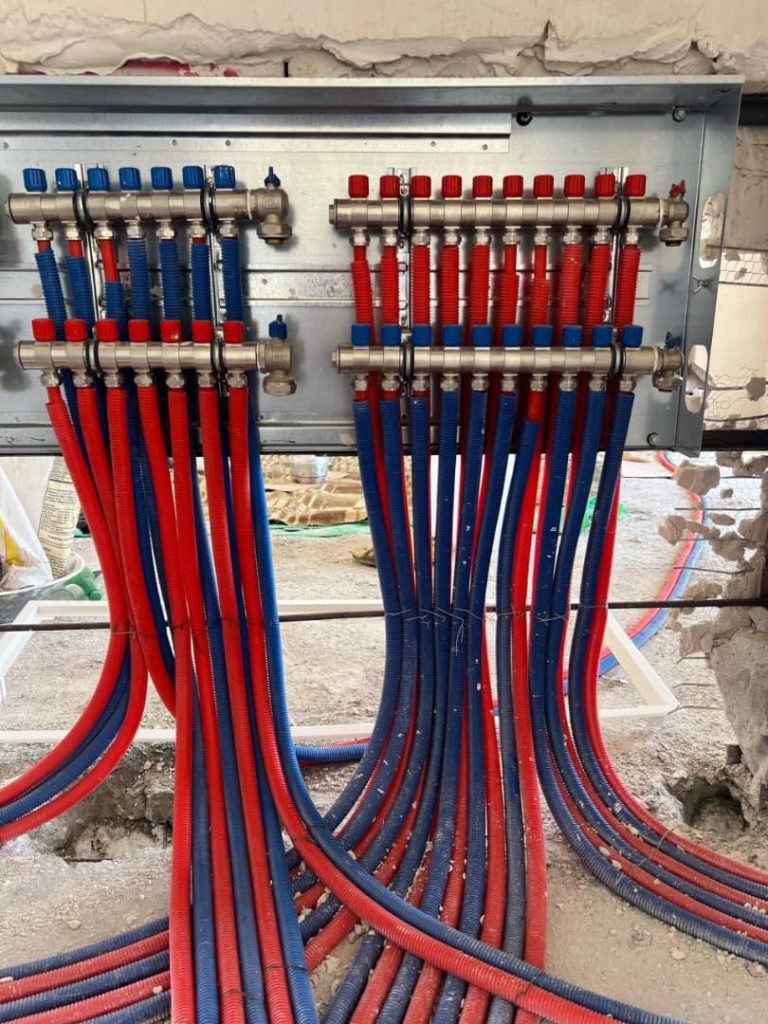 نصب سیستم گرمایش از کف